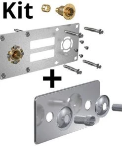 WATTS Kit ROBIFIX PER Ø16 - Droit F 1/2 Glisse + Cache Inox 150mm