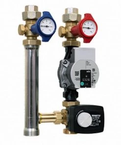 Module Hydraulique FLOWBOX HKM 8180 Compact Pré-monté Avec Circulateur Wilo Para SCU 25/6 Et Vanne 3 Voies Motorisée - Watts